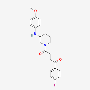 1-(4-fluorophenyl)-4-{3-[(4-methoxyphenyl)amino]-1-piperidinyl}-4-oxo-1-butanone