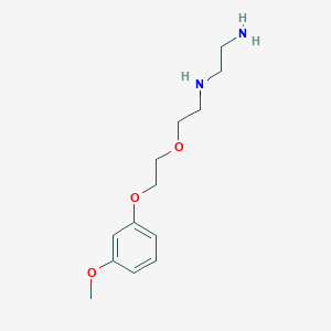 molecular formula C13H22N2O3 B5237577 (2-aminoethyl){2-[2-(3-methoxyphenoxy)ethoxy]ethyl}amine 