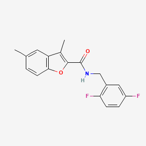 N-(2,5-difluorobenzyl)-3,5-dimethyl-1-benzofuran-2-carboxamide