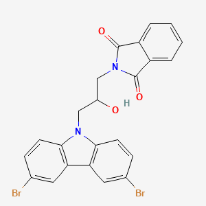 molecular formula C23H16Br2N2O3 B5237637 2-[3-(3,6-Dibromo-carbazol-9-yl)-2-hydroxy-propyl]-isoindole-1,3-dione 