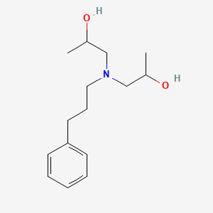 molecular formula C15H25NO2 B5237648 1-[2-Hydroxypropyl(3-phenylpropyl)amino]propan-2-ol 