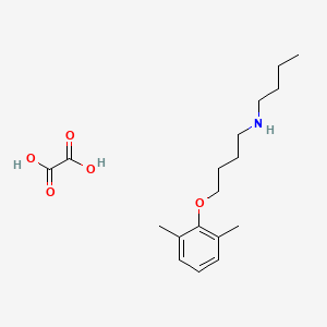 N-butyl-4-(2,6-dimethylphenoxy)butan-1-amine;oxalic acid