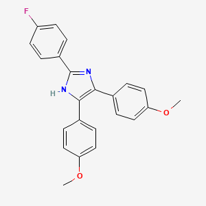 2-(4-fluorophenyl)-4,5-bis(4-methoxyphenyl)-1H-imidazole