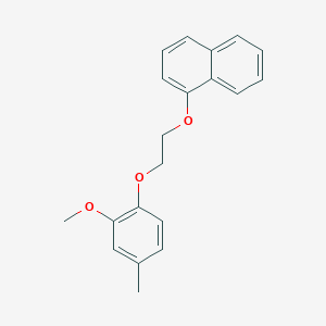 molecular formula C20H20O3 B5237726 1-[2-(2-methoxy-4-methylphenoxy)ethoxy]naphthalene 