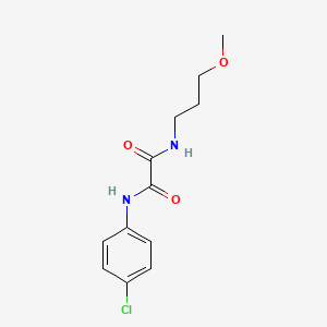 molecular formula C12H15ClN2O3 B5237732 N-(4-chlorophenyl)-N'-(3-methoxypropyl)ethanediamide 