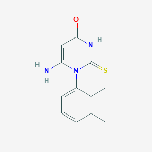 molecular formula C12H13N3OS B5237824 6-amino-1-(2,3-dimethylphenyl)-2-thioxo-2,3-dihydro-4(1H)-pyrimidinone 