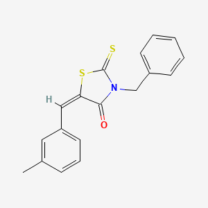 (5E)-3-benzyl-5-[(3-methylphenyl)methylidene]-2-sulfanylidene-1,3-thiazolidin-4-one