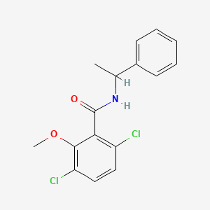 3,6-dichloro-2-methoxy-N-(1-phenylethyl)benzamide