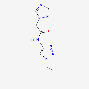 N-(1-propyl-1H-1,2,3-triazol-4-yl)-2-(1H-1,2,4-triazol-1-yl)acetamide