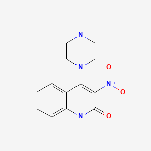 1-methyl-4-(4-methyl-1-piperazinyl)-3-nitro-2(1H)-quinolinone