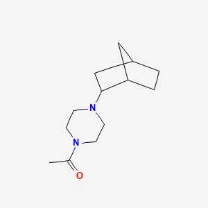 molecular formula C13H22N2O B5237930 1-[4-(2-Bicyclo[2.2.1]heptanyl)piperazin-1-yl]ethanone 