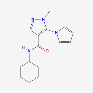 N-cyclohexyl-1-methyl-5-pyrrol-1-ylpyrazole-4-carboxamide