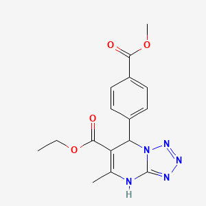 ethyl 7-[4-(methoxycarbonyl)phenyl]-5-methyl-4,7-dihydrotetrazolo[1,5-a]pyrimidine-6-carboxylate