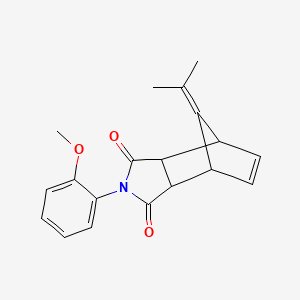 8-ISOPROPYLIDENE-2-(2-METHOXYPHENYL)-3A,4,7,7A-TETRAHYDRO-1H-4,7-METHANOISOINDOLE-1,3(2H)-DIONE