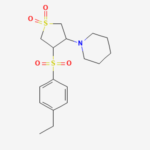 1-{4-[(4-ethylphenyl)sulfonyl]-1,1-dioxidotetrahydro-3-thienyl}piperidine