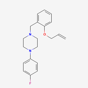 molecular formula C20H23FN2O B5238073 1-[2-(allyloxy)benzyl]-4-(4-fluorophenyl)piperazine 