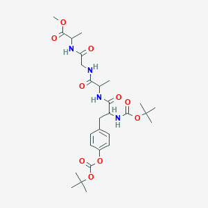 molecular formula C28H42N4O10 B5238098 Boc-DL-Tyr(Boc)-DL-Ala-Gly-DL-Ala-OMe 