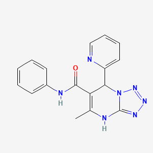 5-methyl-N-phenyl-7-(2-pyridinyl)-4,7-dihydrotetrazolo[1,5-a]pyrimidine-6-carboxamide