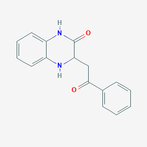 3-phenacyl-3,4-dihydro-1H-quinoxalin-2-one