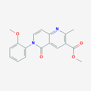 methyl 6-(2-methoxyphenyl)-2-methyl-5-oxo-5,6-dihydro-1,6-naphthyridine-3-carboxylate