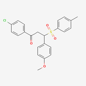 1-(4-chlorophenyl)-3-(4-methoxyphenyl)-3-[(4-methylphenyl)sulfonyl]-1-propanone