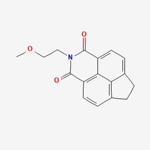 molecular formula C17H15NO3 B5238158 6-(2-METHOXYETHYL)-6-AZATETRACYCLO[6.5.2.0?,(1)?.0(1)(1),(1)?]PENTADECA-1,3,8(15),9,11(14)-PENTAENE-5,7-DIONE 