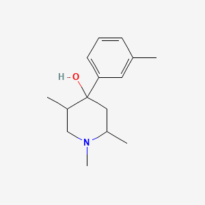 molecular formula C15H23NO B5238273 1,2,5-trimethyl-4-(3-methylphenyl)-4-piperidinol 