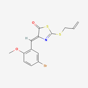 2-(allylthio)-4-(5-bromo-2-methoxybenzylidene)-1,3-thiazol-5(4H)-one