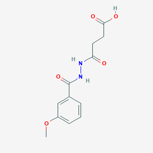 4-[2-(3-methoxybenzoyl)hydrazino]-4-oxobutanoic acid