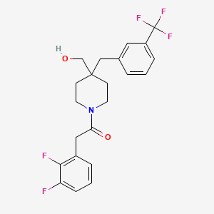 {1-[(2,3-difluorophenyl)acetyl]-4-[3-(trifluoromethyl)benzyl]-4-piperidinyl}methanol