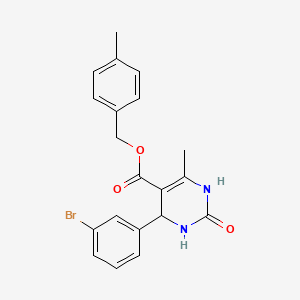 4-Methylbenzyl 4-(3-bromophenyl)-6-methyl-2-oxo-1,2,3,4-tetrahydropyrimidine-5-carboxylate