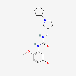 3-[(1-Cyclopentylpyrrolidin-3-YL)methyl]-1-(2,5-dimethoxyphenyl)urea