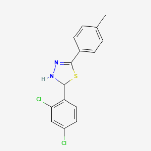 2-(2,4-dichlorophenyl)-5-(4-methylphenyl)-2,3-dihydro-1,3,4-thiadiazole