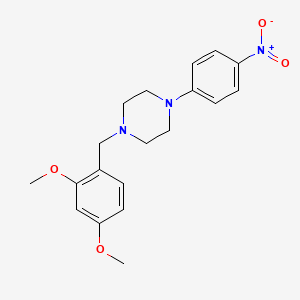 1-[(2,4-dimethoxyphenyl)methyl]-4-(4-nitrophenyl)piperazine