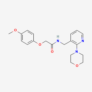 2-(4-methoxyphenoxy)-N-{[2-(4-morpholinyl)-3-pyridinyl]methyl}acetamide