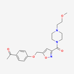 1-{4-[(3-{[4-(2-methoxyethyl)-1-piperazinyl]carbonyl}-5-isoxazolyl)methoxy]phenyl}ethanone