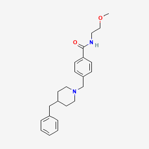 4-[(4-benzyl-1-piperidinyl)methyl]-N-(2-methoxyethyl)benzamide