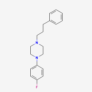 molecular formula C19H23FN2 B5238522 1-(4-fluorophenyl)-4-(3-phenylpropyl)piperazine 