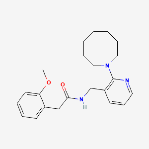 N-{[2-(1-azocanyl)-3-pyridinyl]methyl}-2-(2-methoxyphenyl)acetamide