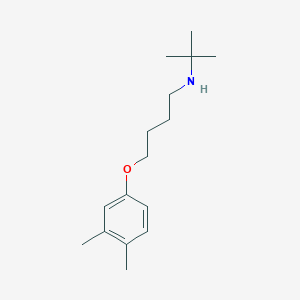 molecular formula C16H27NO B5238571 N-tert-butyl-4-(3,4-dimethylphenoxy)butan-1-amine 