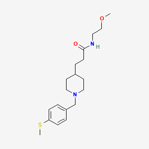 N-(2-methoxyethyl)-3-{1-[4-(methylthio)benzyl]-4-piperidinyl}propanamide