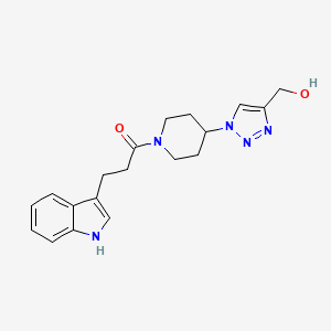 (1-{1-[3-(1H-indol-3-yl)propanoyl]-4-piperidinyl}-1H-1,2,3-triazol-4-yl)methanol