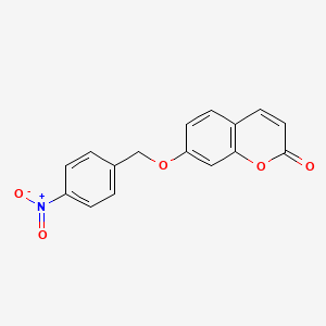 molecular formula C16H11NO5 B5238650 7-[(4-nitrophenyl)methoxy]-2H-chromen-2-one 