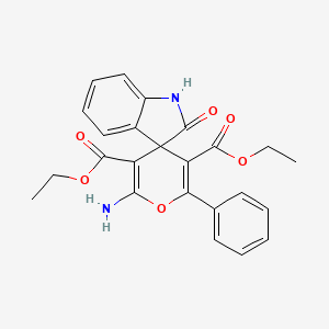 3',5'-DIETHYL 6'-AMINO-2-OXO-2'-PHENYL-1,2-DIHYDROSPIRO[INDOLE-3,4'-PYRAN]-3',5'-DICARBOXYLATE