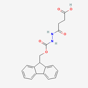 4-[2-(9H-fluoren-9-ylmethoxycarbonyl)hydrazinyl]-4-oxobutanoic acid