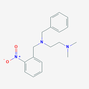 molecular formula C18H23N3O2 B5238873 N-benzyl-N',N'-dimethyl-N-(2-nitrobenzyl)-1,2-ethanediamine 