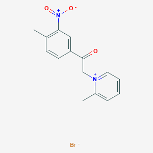 2-methyl-1-[2-(4-methyl-3-nitrophenyl)-2-oxoethyl]pyridinium bromide