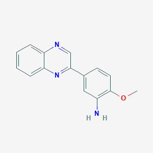 molecular formula C15H13N3O B5238905 2-methoxy-5-(2-quinoxalinyl)aniline 