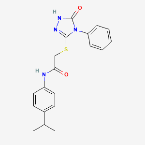 N-(4-isopropylphenyl)-2-[(5-oxo-4-phenyl-4,5-dihydro-1H-1,2,4-triazol-3-yl)thio]acetamide