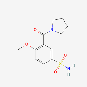 4-methoxy-3-(1-pyrrolidinylcarbonyl)benzenesulfonamide